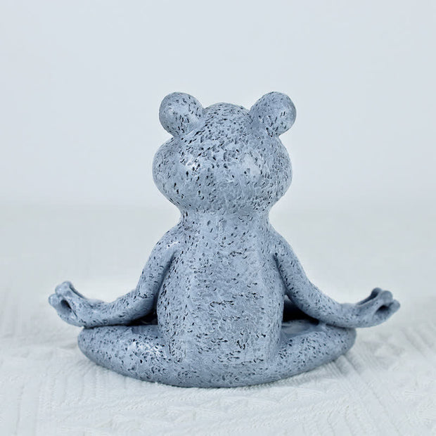 Buddha Stones Meditating Zen Dog Cat Frog Decoration