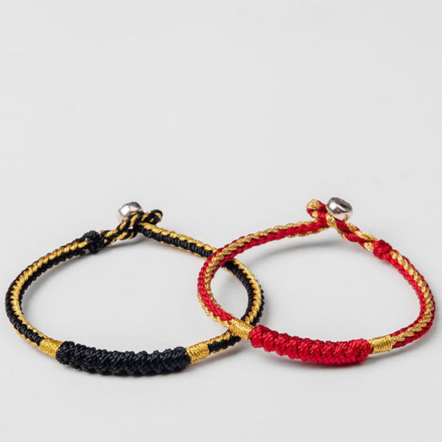 Buddha Stones Tibetan Handmade Braid Luck String Protection Bracelet Bracelet BS 9