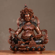 Buddha Stones Yellow Jambhala Bodhisattva Figurine Compassion Copper Statue Home Office Decoration Decorations BS main
