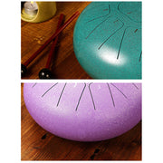 Buddha Stones Steel Tongue Drum Sound Healing Mindfulness Meditation Yoga Drum Kit 11 Note 8 Inch