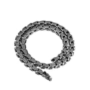 Buddha Stones Dragon Pattern Titanium Steel Protection Necklace Pendant Bracelet Necklaces & Pendants BS 10