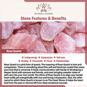 Buddha Stones Rose Quartz Crystal Love Heart Relationships Necklace Pendant Necklaces & Pendants BS 4