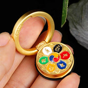 Buddha Stones Tibetan Om Mani Padme Hum Peace Phone Ring Bracket Universal Phone Holder Decorations