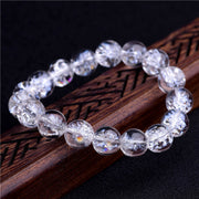 Buddha Stones Natural White Crystal Protection Healing Bracelet Bracelet BS 3