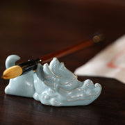 Buddha Stones Year Of The Dragon Luck Ceramic Tea Pet Home Figurine Decoration Decorations BS 2