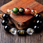 Chinese Zodiac Feng Shui Obsidian Five-Element Wealth Porsperity Bracelet (Extra 30% Off | USE CODE: FS30) Bracelet BS 2