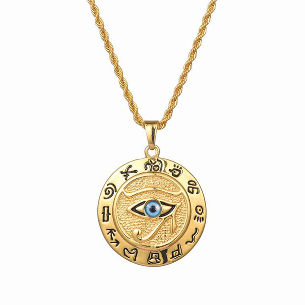 Buddhastoneshop Eye of Horus Protection Necklace Pendant