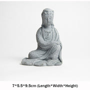 Buddha Stones Avalokitesvara Statue Blessing Home Decoration Decorations BS 7*5.5*9.5cm