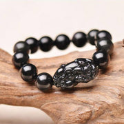 Buddhastoneshop FengShui PiXiu Obsidian Wealth Bracelet