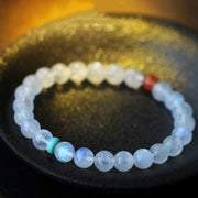 Buddha Stones Moonstone Calm Healing Positive Bracelet Bracelet BS Moonstone