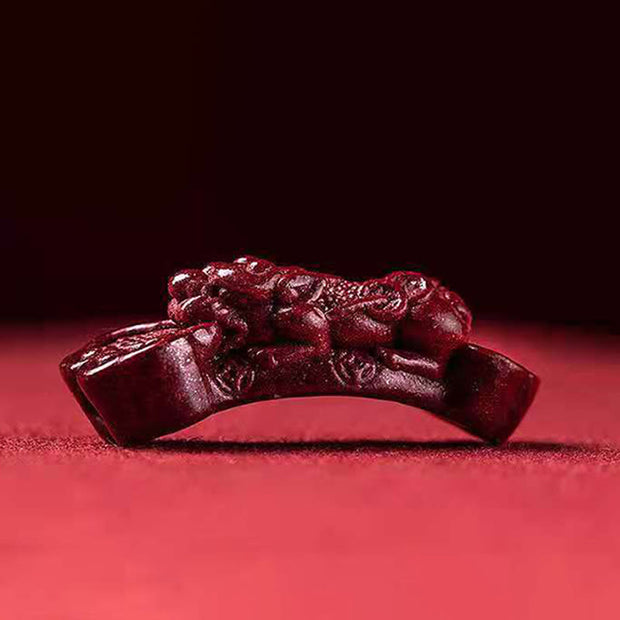 Buddha Stones Handcrafted PiXiu Cinnabar Wealth Luck Braided Bracelet Bracelet BS 7