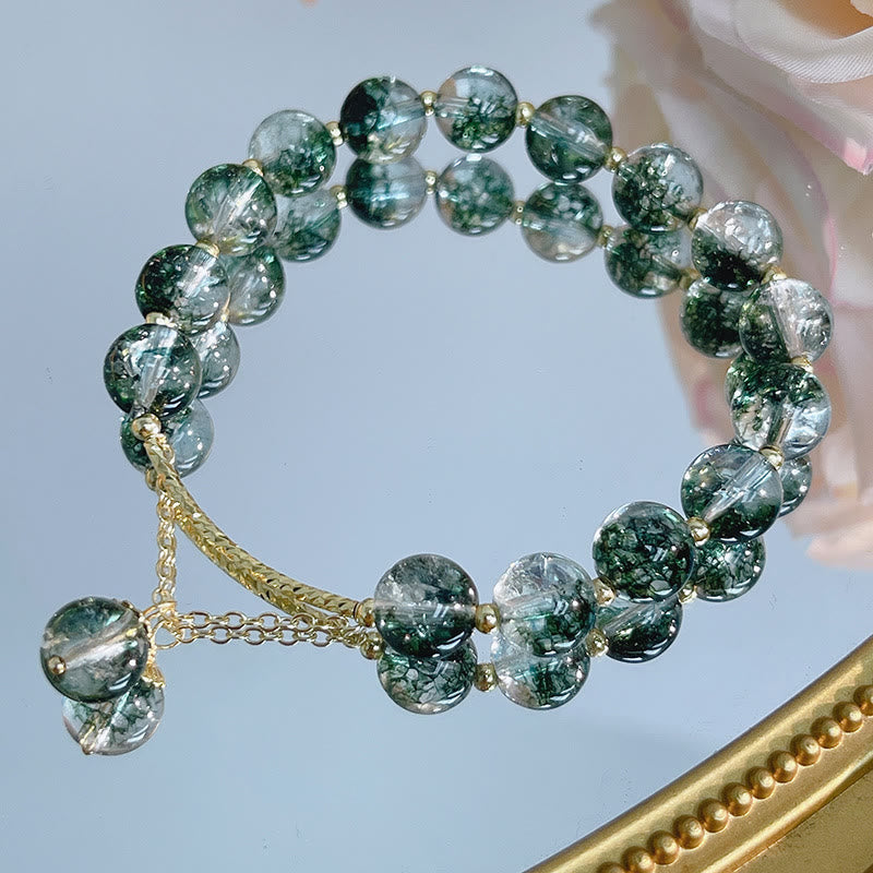 FREE Today: Self-acceptance Confidence Green Phantom Crystal Charm Bracelet FREE FREE 4