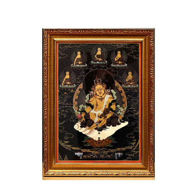 Buddha Stones Tibetan Framed Thangka Painting Blessing Decoration Decorations BS 25