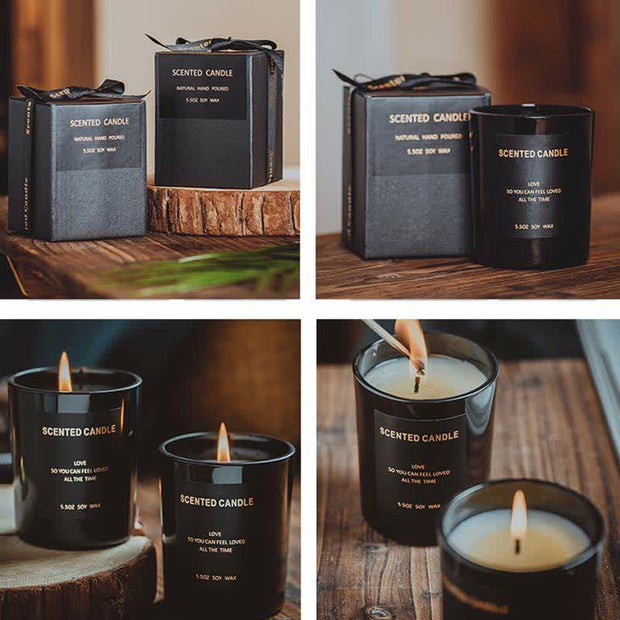Buddha Stones Meditation Prayer Scented Aromatherapy Soy Wax Candle