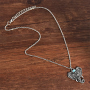 Buddha Stones Elephant Copper Luck Blessing Necklace Pendant Necklaces & Pendants BS 5