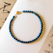 Buddha Stones Natural Blue Tiger Eye Stone Protection Chain Bracelet Bracelet BS 1