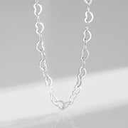 925 Sterling Silver Evil Eye Hamsa Symbol Prosperity Luck Chain Necklace Pendant Necklaces & Pendants BS Heart Chain