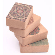 Buddha Stones Tibetan Mandala Mindful Yoga Cork Block