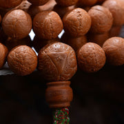 Buddha Stones 108 Mala Beads Nepal Bodhi Seed Luck Wealth Tassel Bracelet Mala Bracelet BS 6