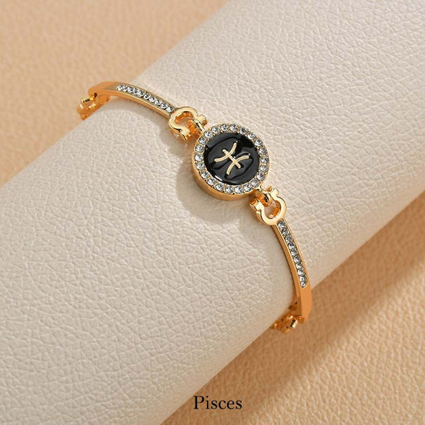 12 Constellations of the Zodiac Rhinestone Chain Adjustable Bracelet (Extra 30% Off | USE CODE: FS30) Bracelet BS Pisces