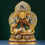 Buddha Stones Bodhisattva Green Tara Hope Copper Statue Decoration Decorations BS 1