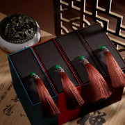 Buddha Stones Vintage Lotus Jewelry Storage Box Tassels Gift Box Decorations BS 3