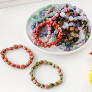Natural Irregular Shape Crystal Stone Spiritual Awareness Bracelet Bracelet BS 3