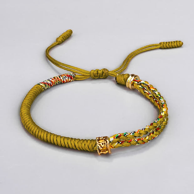 Buddhastoneshop Om Mani Padme Hum Protection Luck String Bracelet