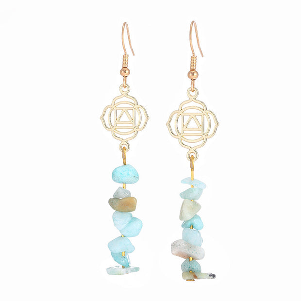 Healing Crystals Zen Cairn Confidence Earrings (Extra 30% Off | USE CODE: FS30) Earrings BS Amazonite