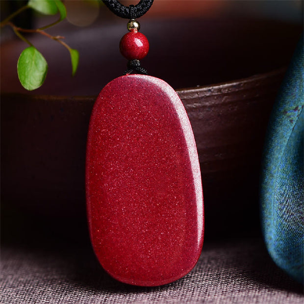 Buddha Stones Laughing Buddha Yin Yang Chinese Zodiac Gourd Natural Cinnabar Blessing Necklace Pendant Necklaces & Pendants BS 3