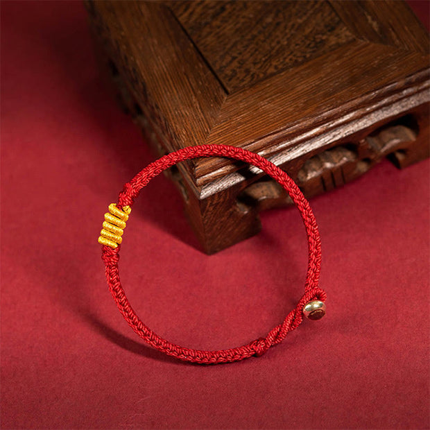 Buddha Stones Handcrafted King Kong Knot Luck Protection Braid Rope Bracelet