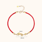 Buddha Stones 925 Sterling Silver Luck Year of the Dragon Red String Chain Bracelet (Extra 30% Off | USE CODE: FS30) Bracelet BS 11