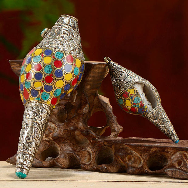 TIBETAN CONCH SHELL-Buddha Stones – buddhastoneshop