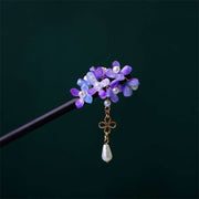 Buddha Stones Pearl Flower Butterfly Love Freedom Tassels Hairpin Hairpin BS Osmanthus
