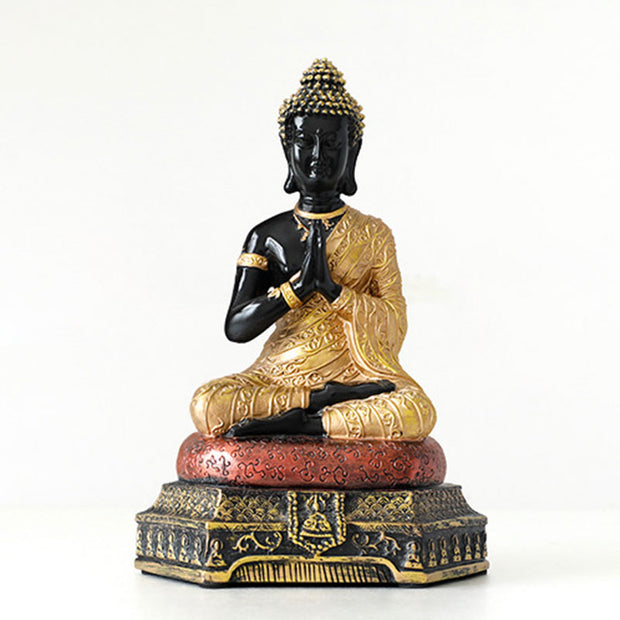 Buddha Stones Buddha Compassion Resin Statue Decoration Decorations BS Gold