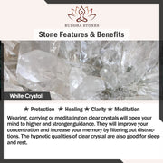 Buddha Stones OM Crystal Sound Bowl Meditation Handcrafted for Mindfulness and Protection Singing Bowl