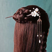 Buddha Stones Ebony Flower Protection Blessing Hairpin Decorations Hairpin BS 2