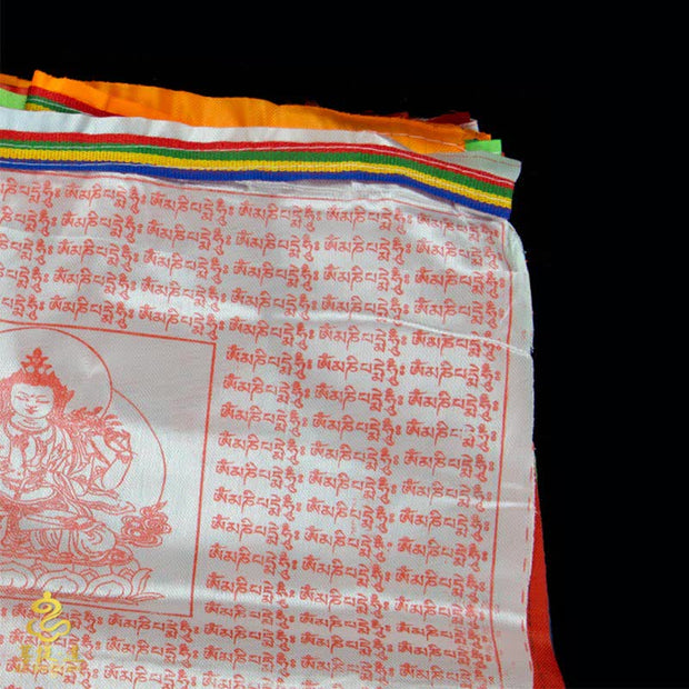 Buddha Stones Tibetan 5 Colors Windhorse Blessing Outdoor 20 Pcs Prayer Flag TIBETAN PRAYER FLAGS buddhastoneshop 17