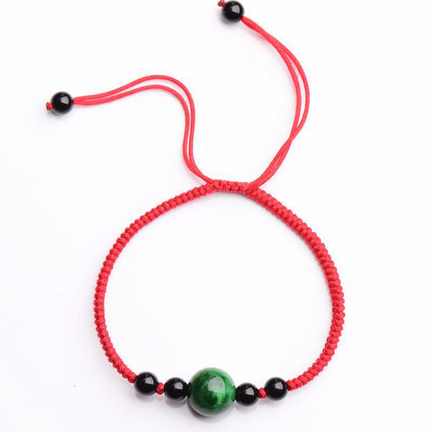 Buddha Stones Lucky and Success Jade Red String Bracelet Bracelet BS 6