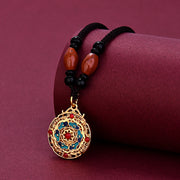 Buddha Stones Auspicious Clouds Copper Agate Wealth Luck Necklace Pendant Necklaces & Pendants BS Auspicious Clouds Agate
