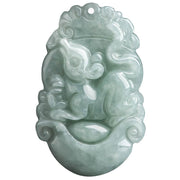 Buddha Stones Natural Jade 12 Chinese Zodiac Sucess Pendant Necklace Necklaces & Pendants BS 5