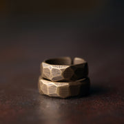 Buddha Stones Tibetan Simple Design Copper Wealth Ring Ring BS 14