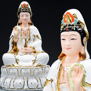Buddha Stones Chenrezig Bodhisattva Avalokitesvara Success Ceramic Statue Home Decoration Decorations BS main