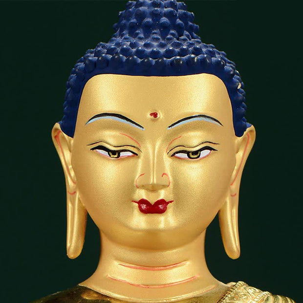 Buddha Stones Buddha Shakyamuni Figurine Enlightenment Copper Statue Home Offering Decoration Decorations BS 12