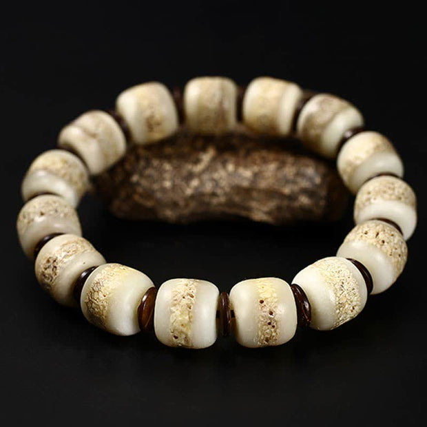 Buddha Stones Tibetan Yak Bone Strength Balance Bracelet Bracelet BS 4