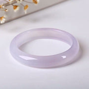 Buddha Stones Natural Purple Jade Soothing Protection Bracelet Bangle Bracelet Bangle BS 61-62mm