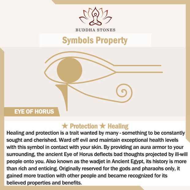 Buddha Stones Eye Of Horus Protection Copper Cuff Bracelet Bangle Bracelet Bangle BS 5