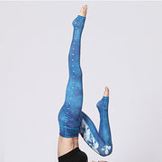 Buddha Stones Lotus Flower Floral Print Design Pants Sports Fitness Yoga Leggings Women's Yoga Pants