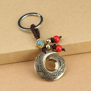 Buddha Stones Good Luck Fortune Copper Wealth Key Chain Key Chain BS 1