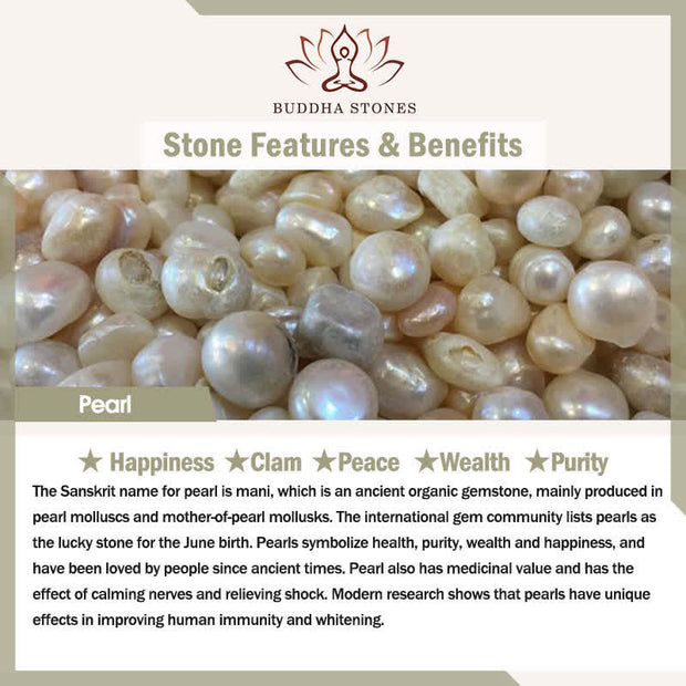 Buddha Stones Pearl Flower Charm Peace Happiness Hairpin Decoration Hairpin BS 7